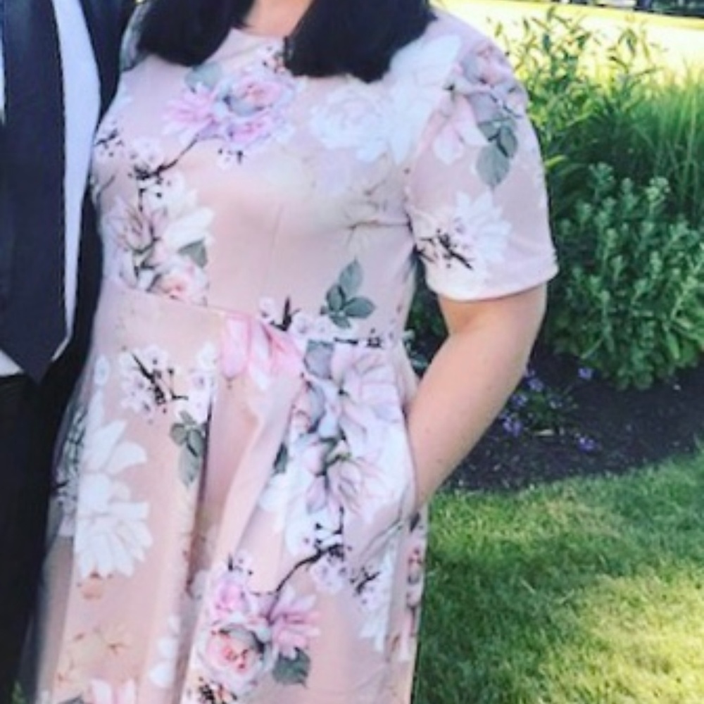 Pink Floral Dress